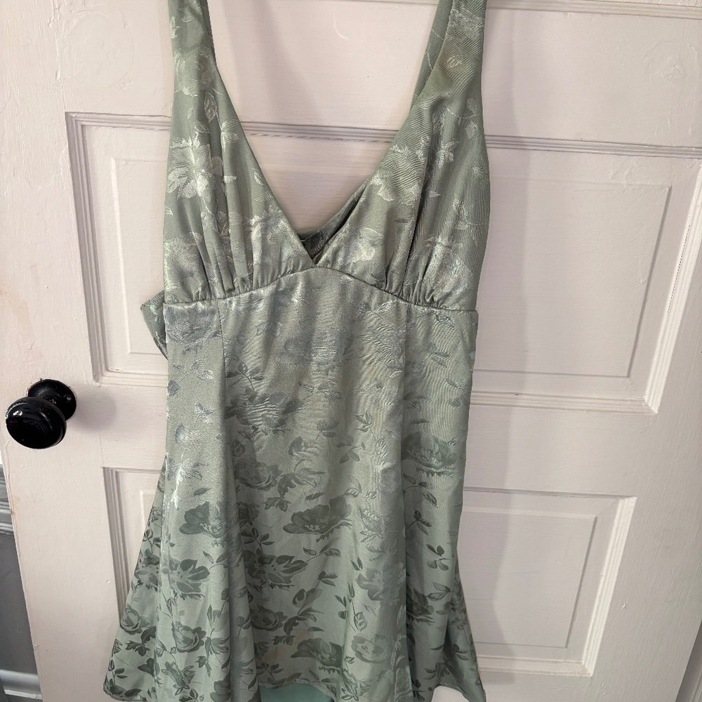 Green short hoco dress